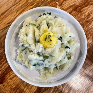 Skipper's Festive Sides - Buttery Mash with Leeks